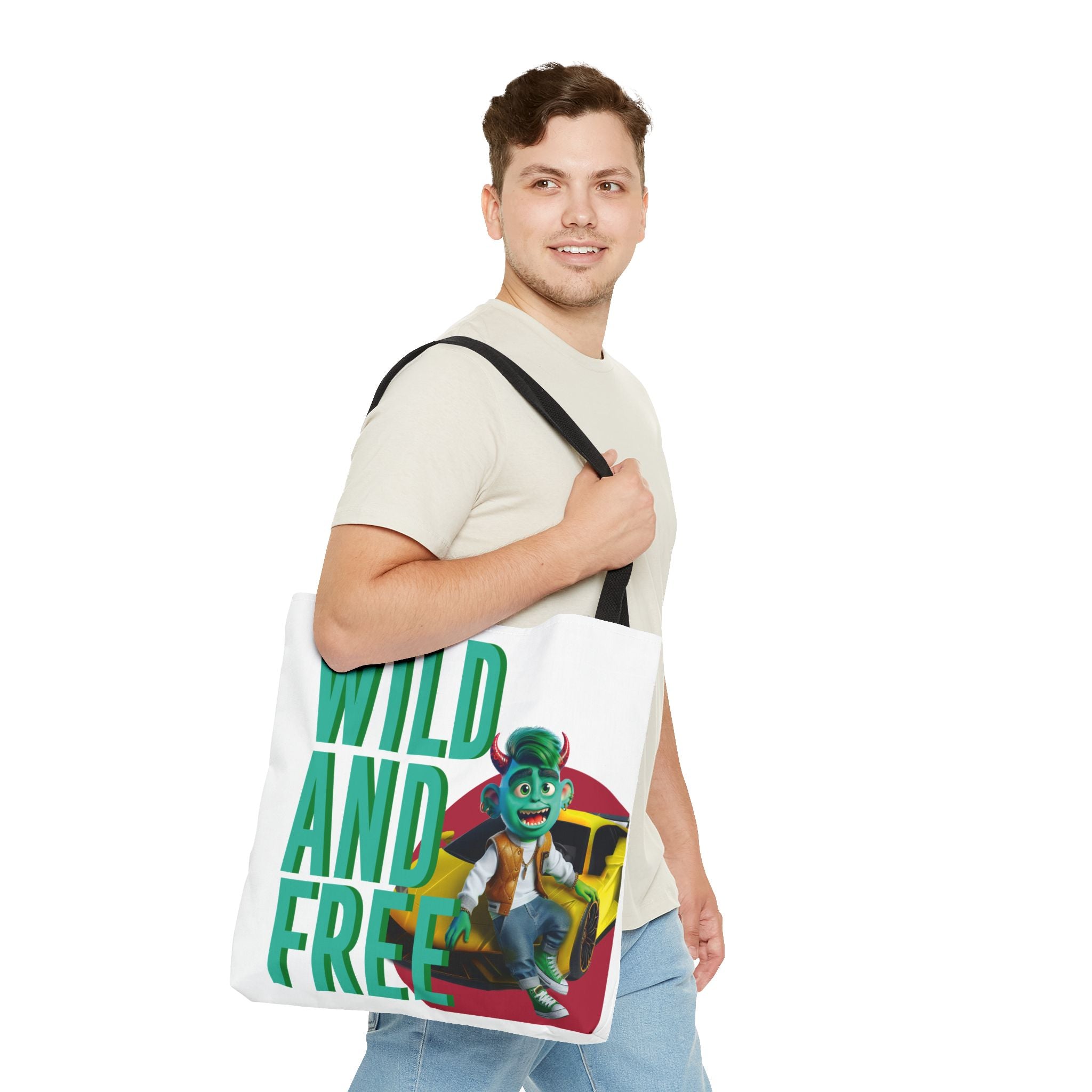Image of Stylish All-Over Print Tote Bag – Durable & Functional